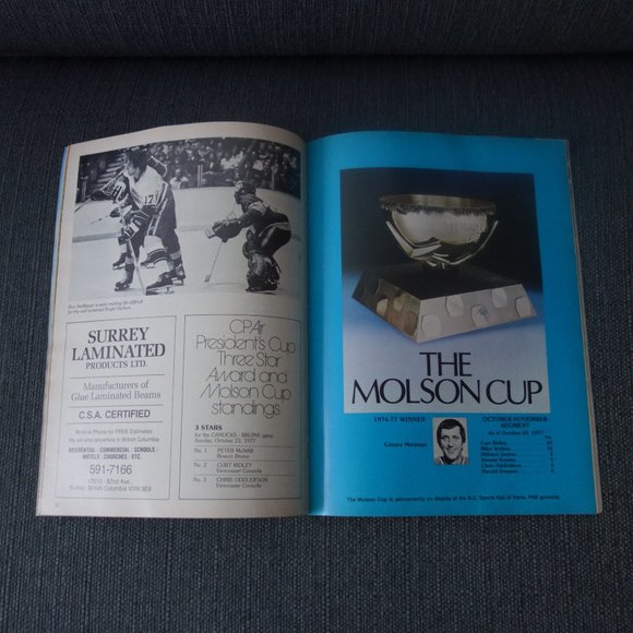 Vintage Vancouver Canucks Magazine October 25 1977 Vol 8 No3 Canucks vs LA Kings - Picture 10 of 14